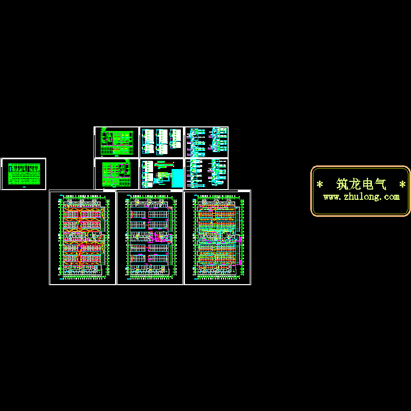 车库电气CAD施工图纸(防雷接地系统).dwg - 1