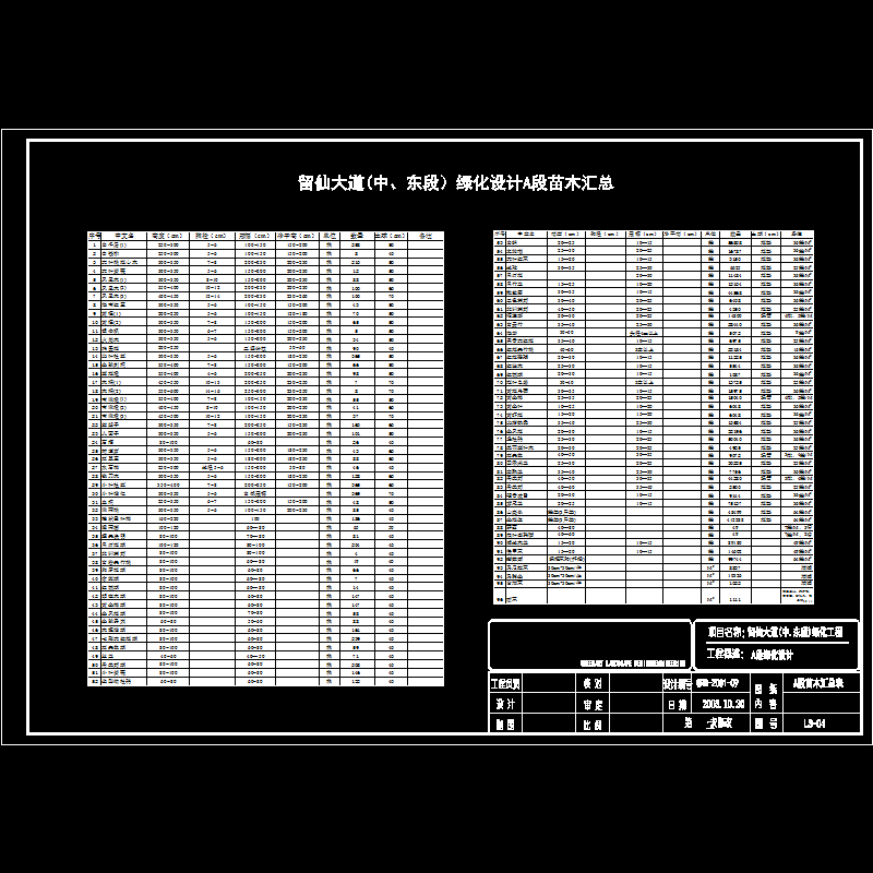 a段苗木汇总.dwg