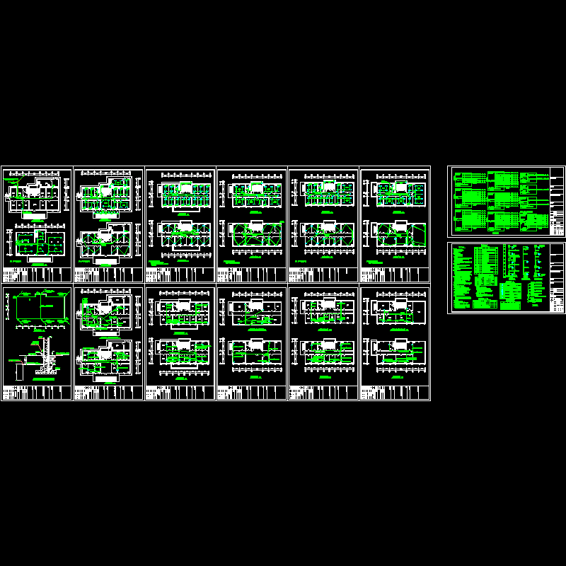 检察院办公楼电气图（14页CAD图纸） - 1