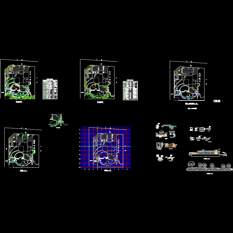 私家别墅景观设计CAD施工图纸(dwg) - 1