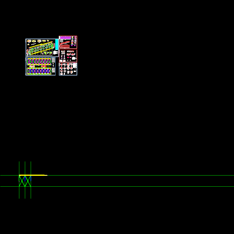 钢桁架结构节点构造CAD详图纸 - 1