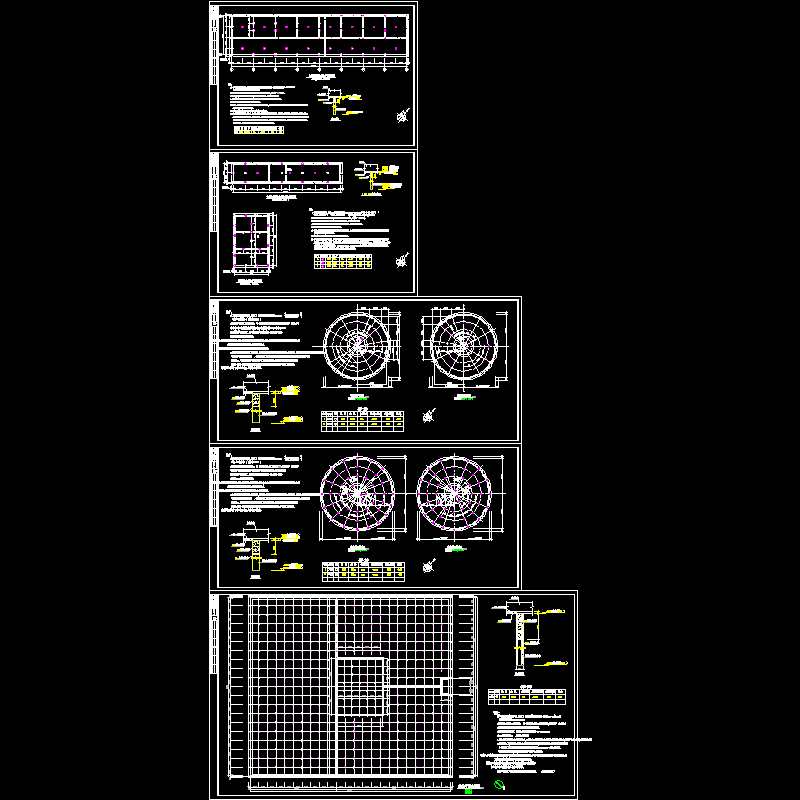 污水厂水池桩基设计CAD图纸 - 1