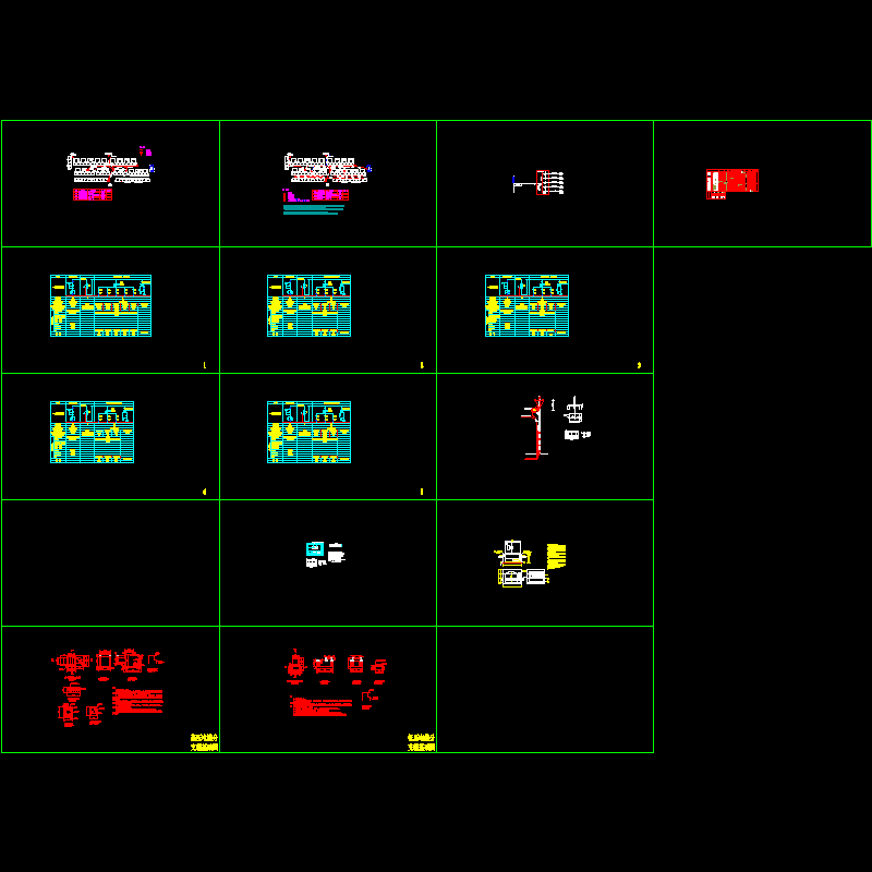 箱变配电系统全套设计CAD图纸 - 1