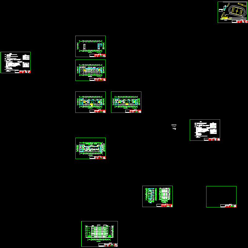 6层教学楼建筑方案设计图纸.dwg - 1