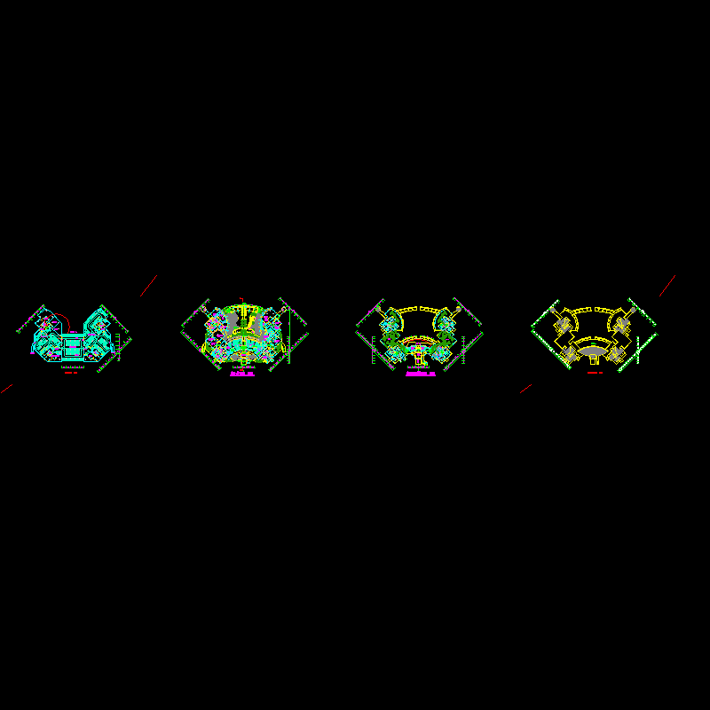 花都2层会所建筑图纸（带幼儿园）.dwg - 1