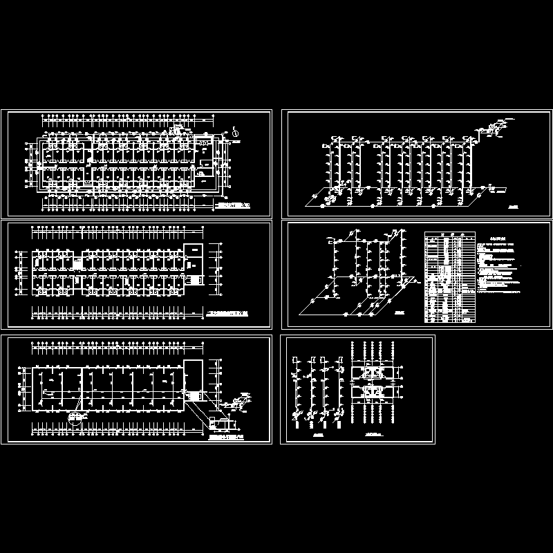 学生寝室给排水设计CAD施工图纸.dwg - 1