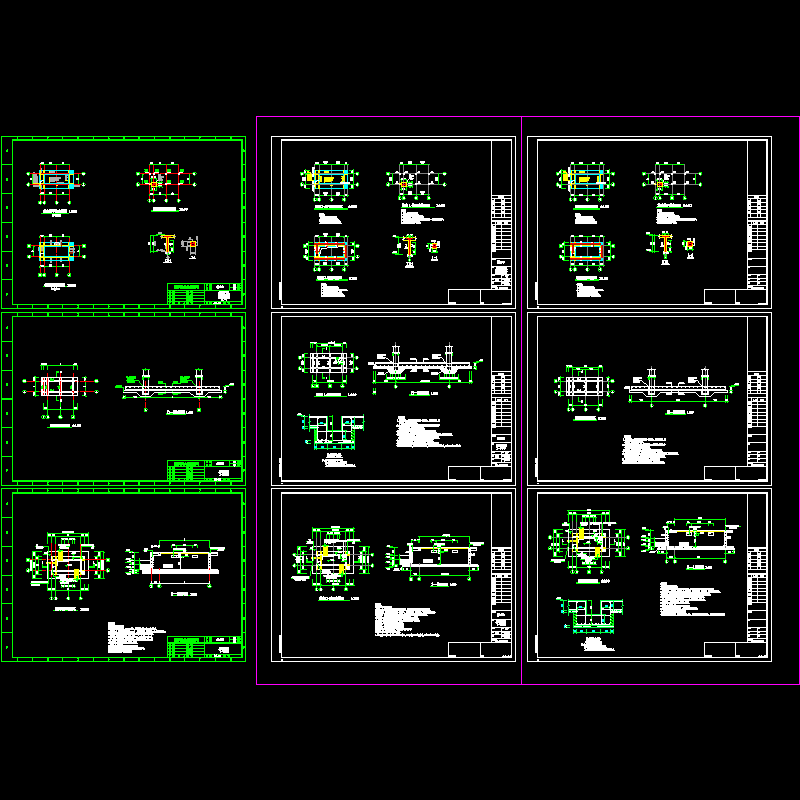 箱变通用设计CAD施工图纸，共9张(dwg)(条形基础) - 1