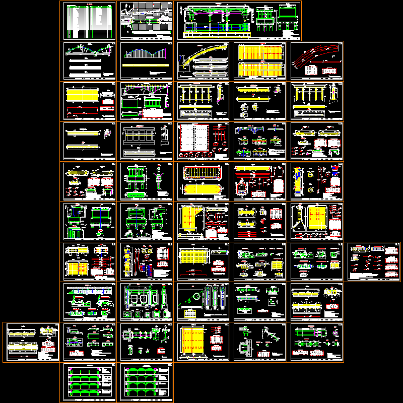 3-30m上承式空腹板拱桥设计CAD图纸 - 1