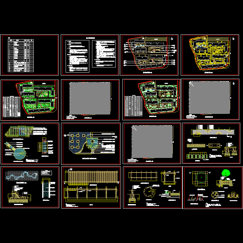 医院景观设计全套CAD施工图纸.dwg - 1