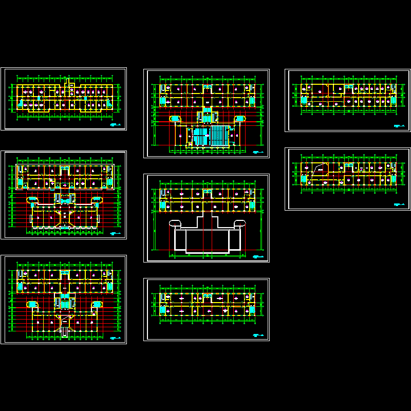 教学楼平面图纸设计方案.dwg - 1