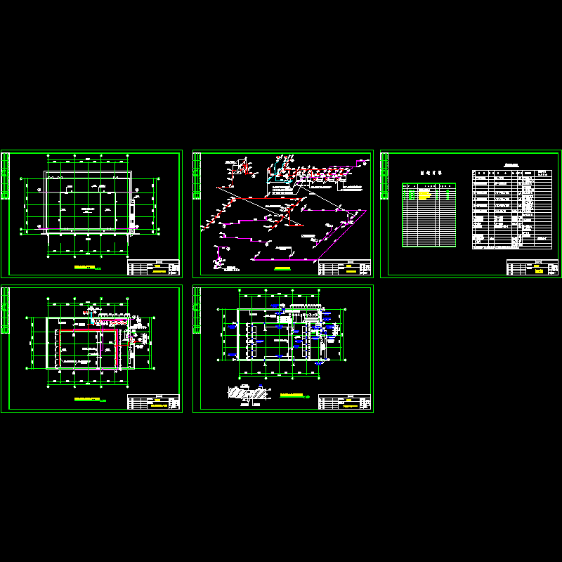 游泳池给排水设计CAD施工图纸(套管预埋).dwg - 1