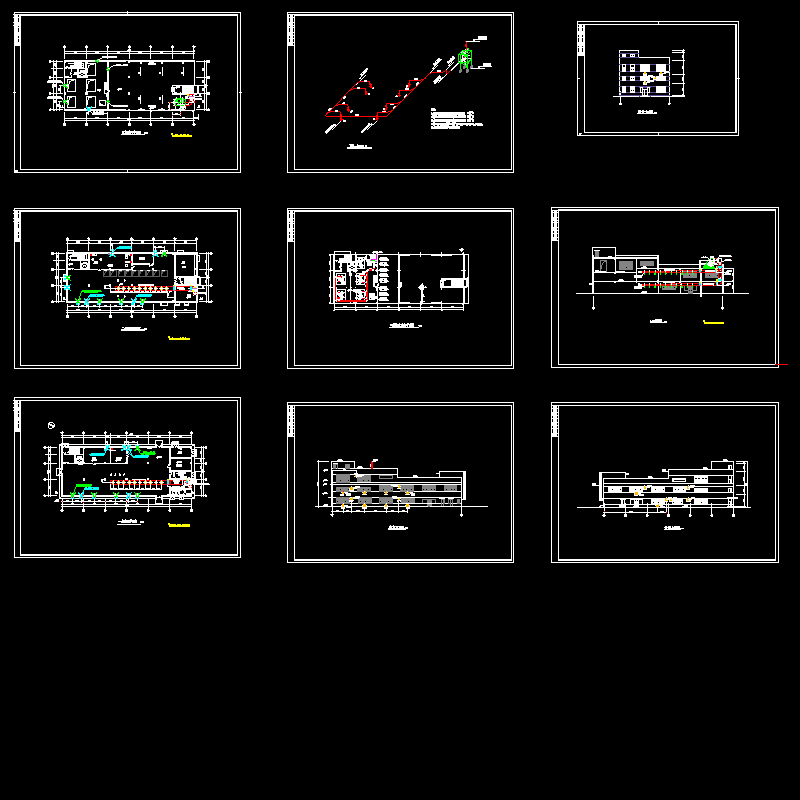 3层涂料车间通风设计CAD施工图纸.dwg - 1