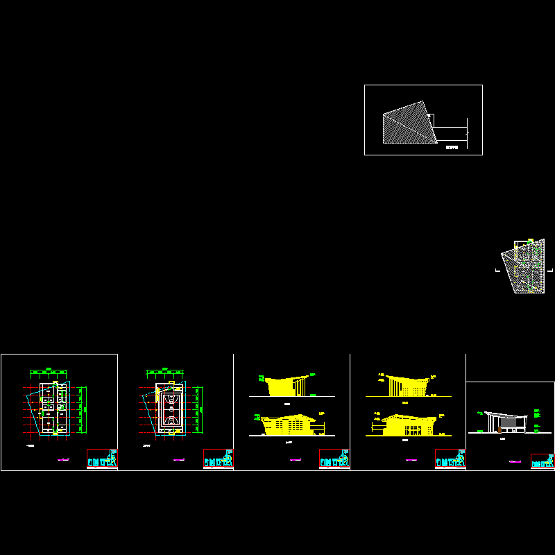 现代小区2层配套体育馆建筑方案 - 1