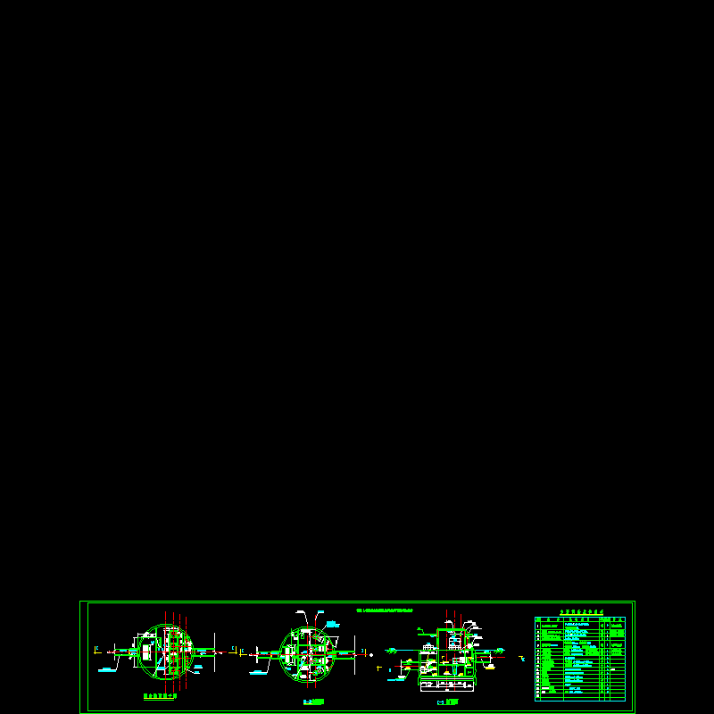 一套雨水泵站设计CAD施工图纸 - 1