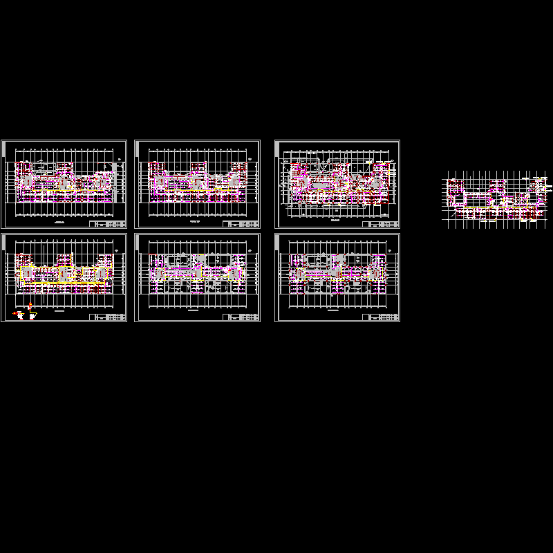 商住楼喷淋设计CAD图纸.dwg - 1