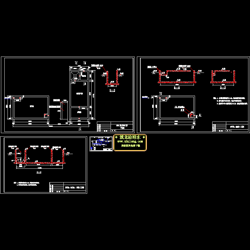 3T纺织废水处理工程设计图纸.dwg - 1