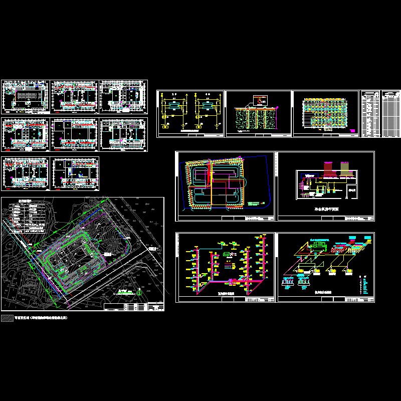 大型空调系统设计图（17页图纸）.dwg - 1