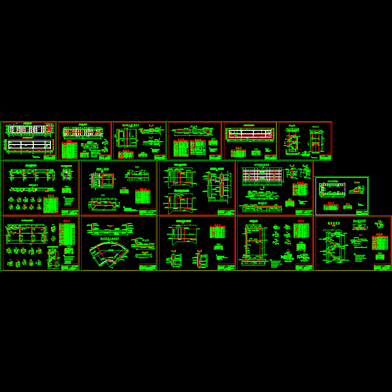 拦河节制闸CAD施工图纸.dwg - 1