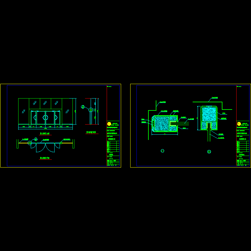 防火门节点设计CAD图纸.dwg - 1