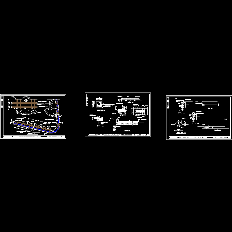 绿地人行道全套CAD施工图纸(树池坐凳).dwg - 1