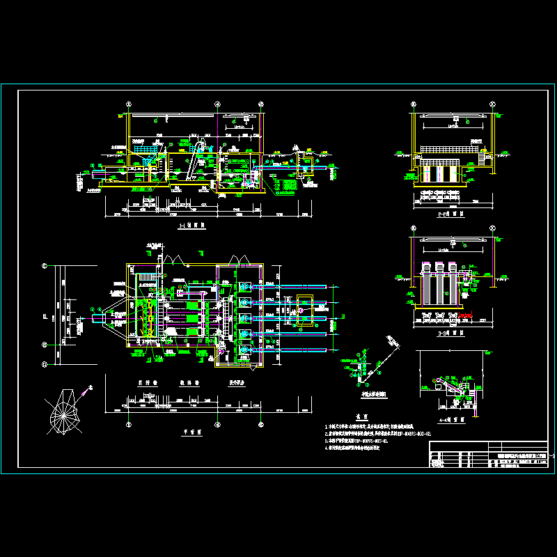 粗格栅间及污水提升泵房工艺图（一）.dwg