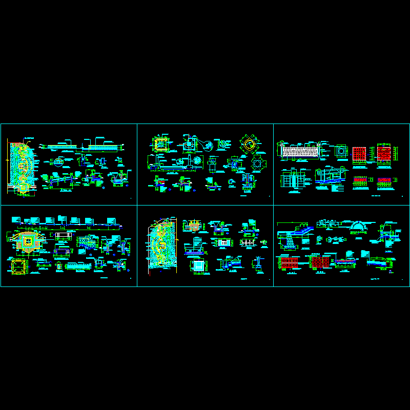 市政广场全套CAD施工图纸 - 1