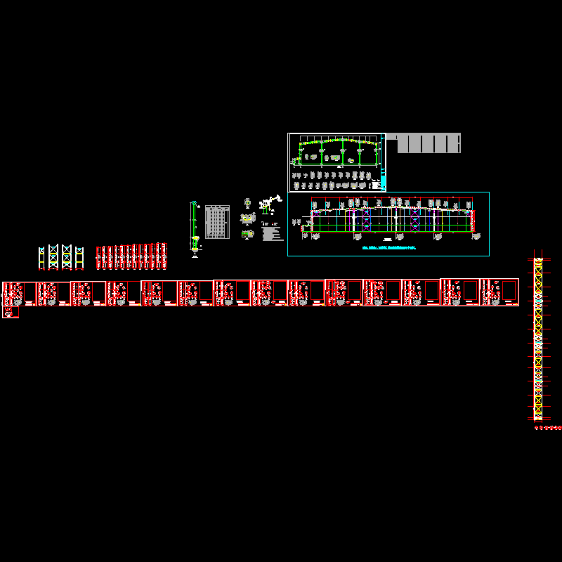 装备制造厂抗风柱拆图纸节点构造CAD详图纸 - 1