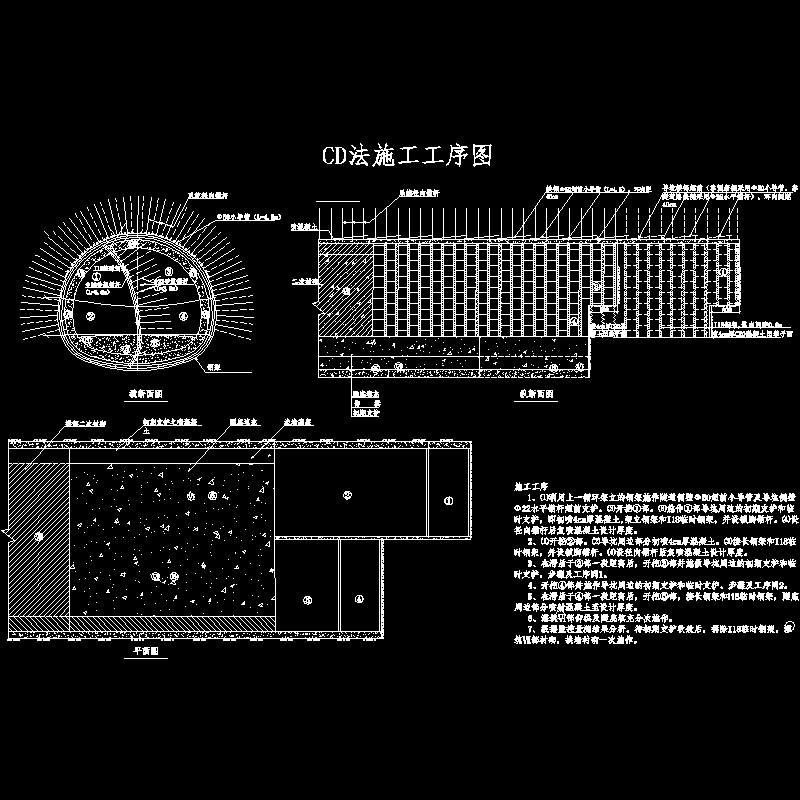 cd法施工工序图.dwg