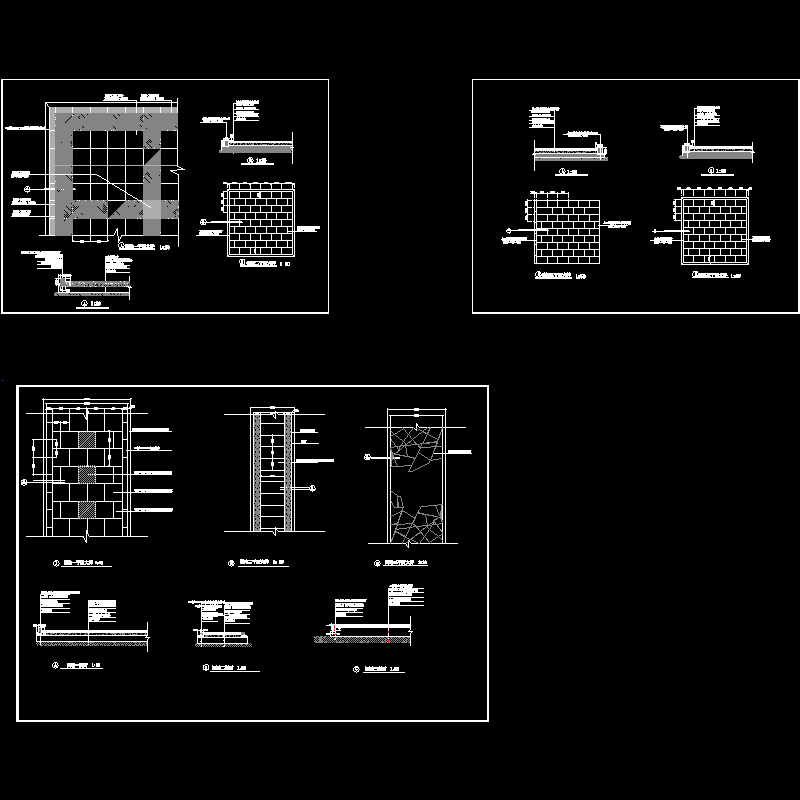 广场园路铺装CAD详图纸 - 1