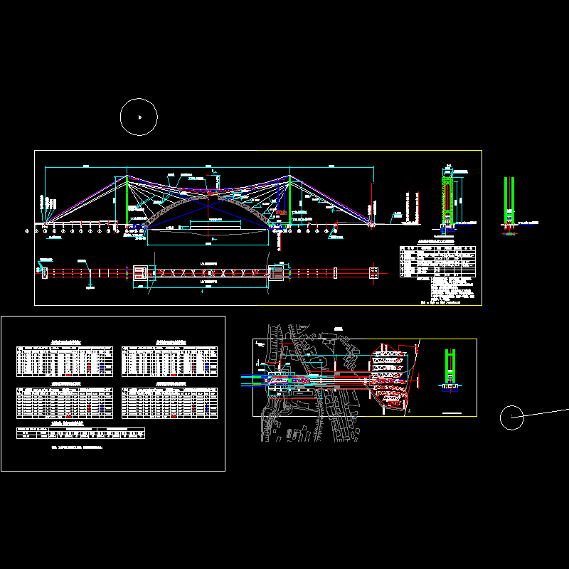 大桥主拱肋CAD施工图纸 - 1