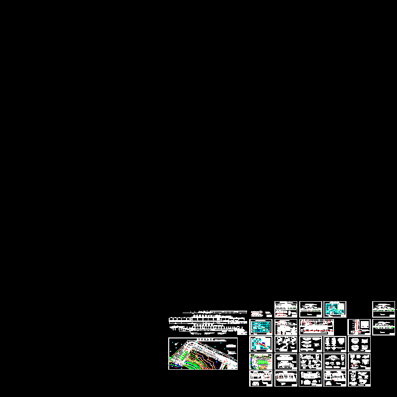 一套水库除险加固工程初步设计CAD图纸 - 1