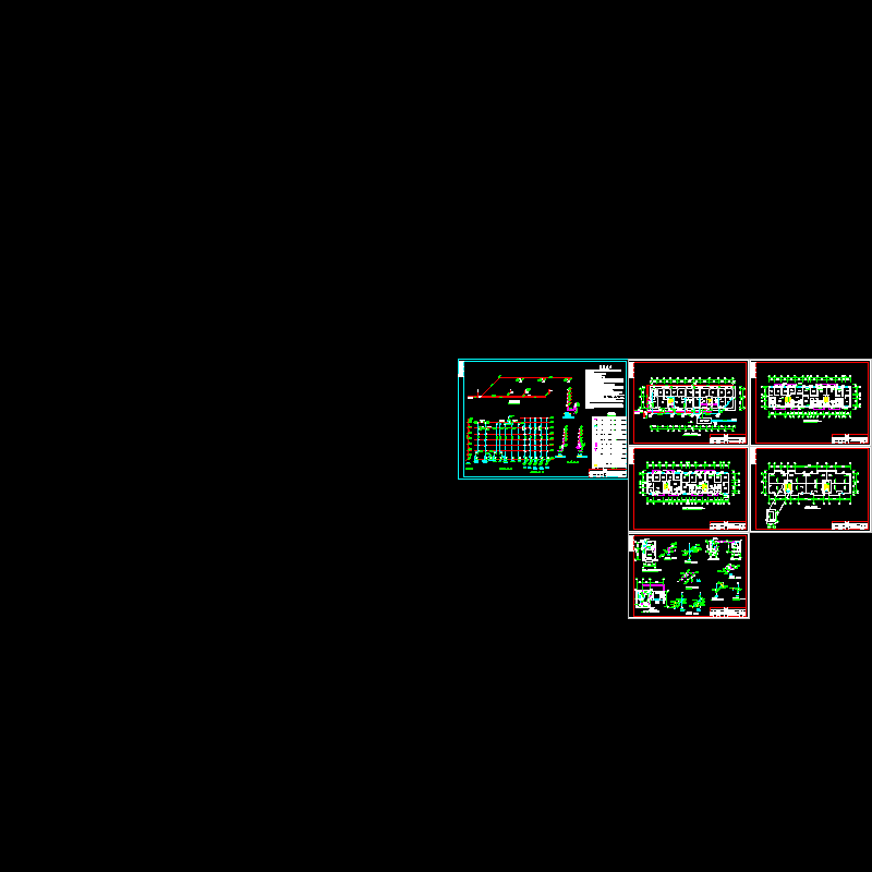 6层集资住宅楼给排水CAD施工图纸.dwg - 1