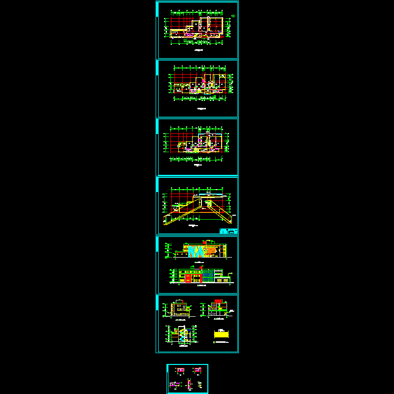 现代风格3层幼儿园建筑设计方案设计初设图纸.dwg - 1