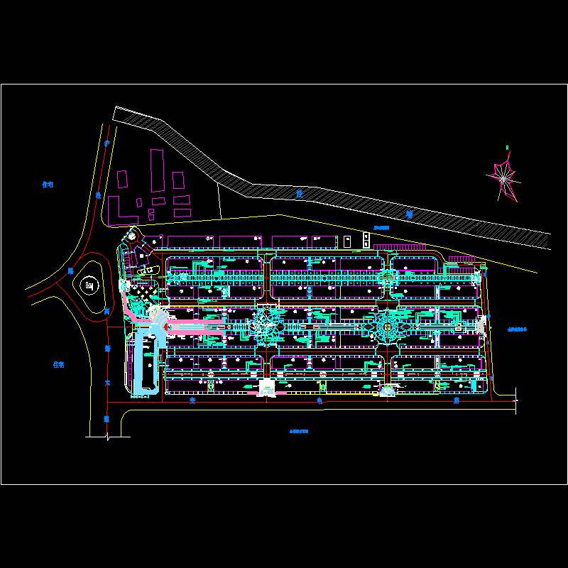 a1-la20-主步行街入口等处拼花铺地图.dwg