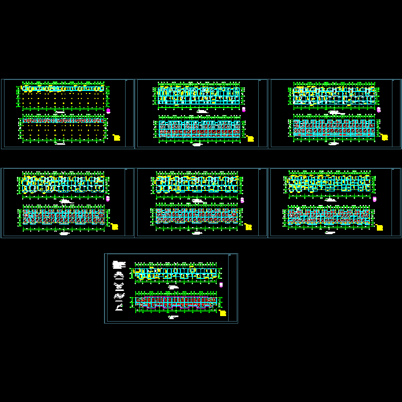 住宅部分结构设计CAD图纸.dwg - 1