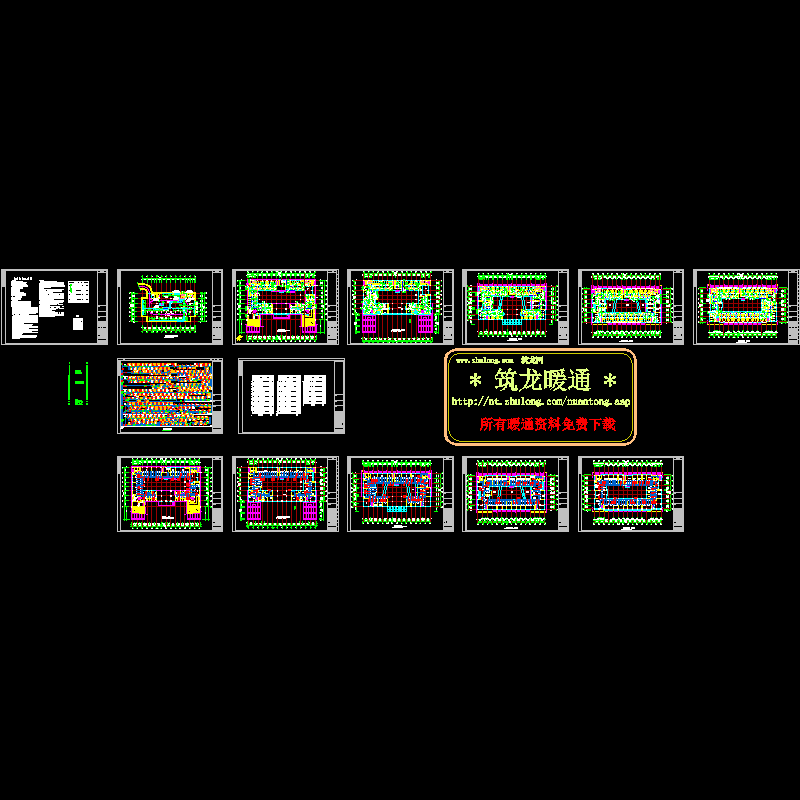 科研实验大楼空调设计CAD施工图纸.dwg - 1