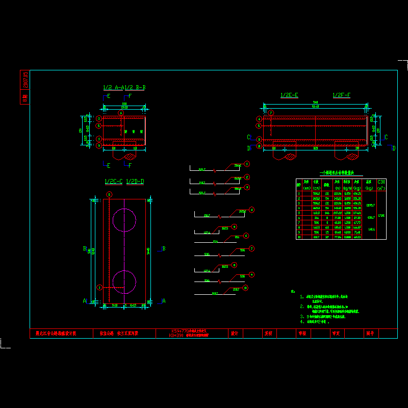 2号桥墩实体承台钢筋构造图.dwg