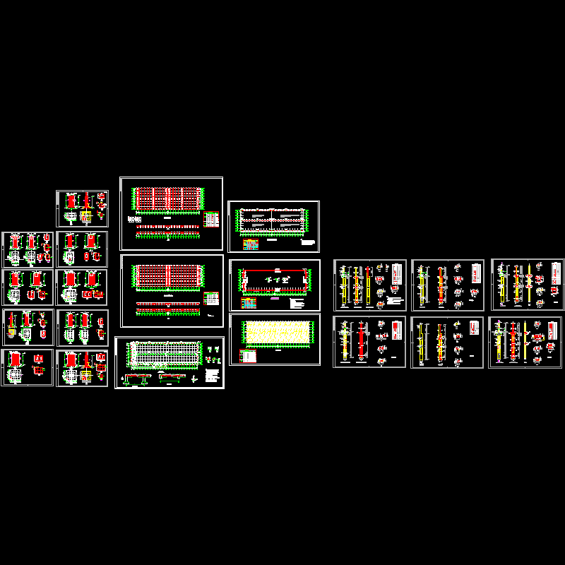 砼厂房结构施工CAD图纸，共21张图纸.dwg - 1