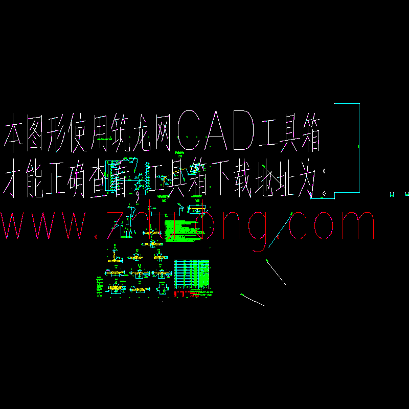 2000立米水箱装配设计CAD图纸 - 1