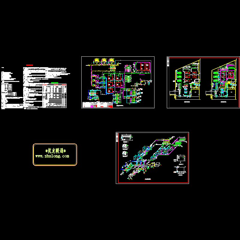 冷暖机房空调设计CAD图纸 - 1