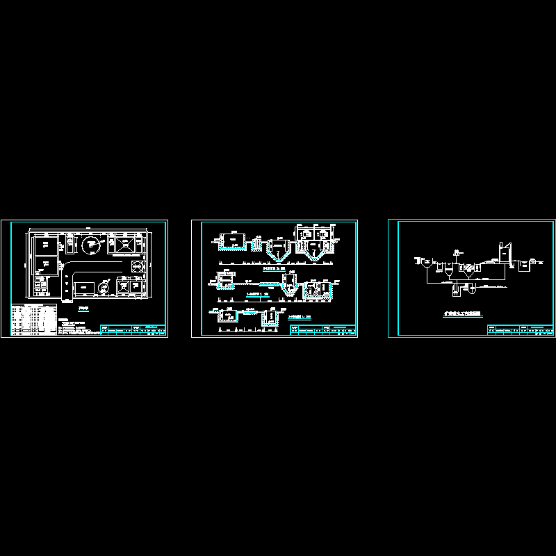 煤矿矿井废水处理站设计CAD施工图纸.dwg - 1