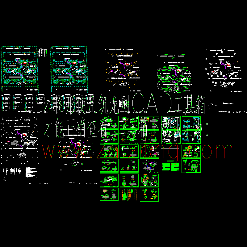小区环境景观设计CAD施工图纸.dwg - 1