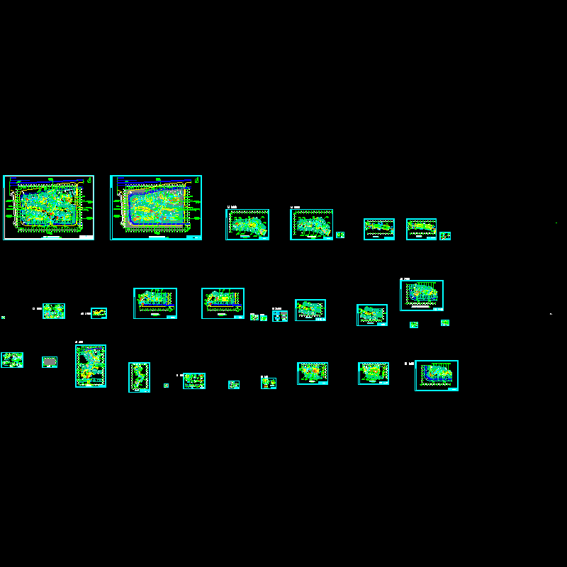 居住区楼盘景观施工套图（31页图纸）.dwg - 1