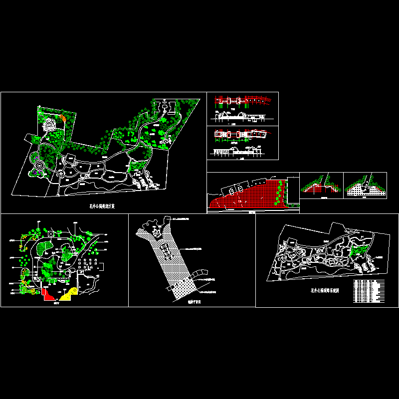 花卉公园入口广场景观图纸（8页图纸）.dwg - 1