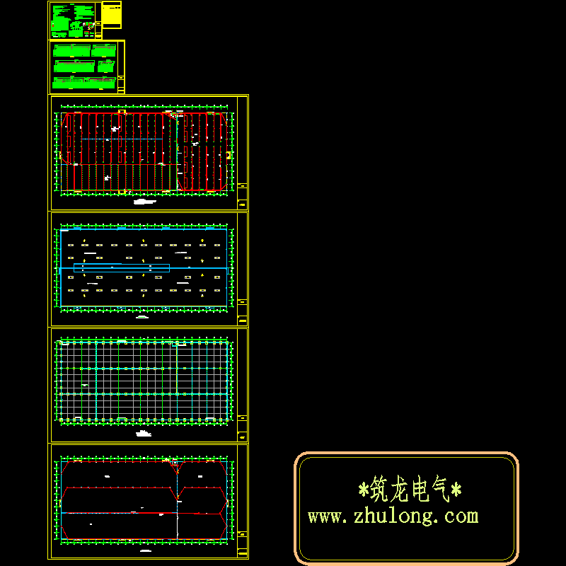 单层厂房电气CAD施工图纸.dwg - 1