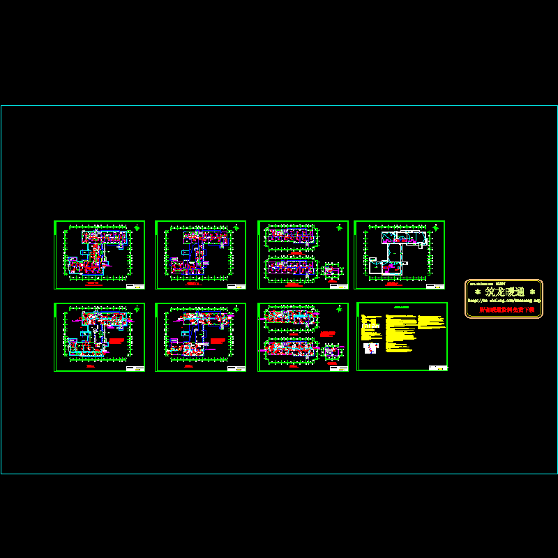 核电厂办公楼通风空调图纸(中央空调工程).dwg - 1