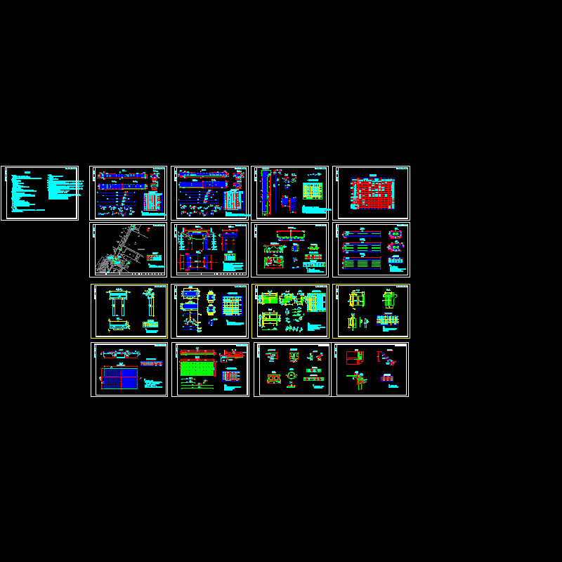 单跨简支板梁桥CAD施工图纸.dwg - 1