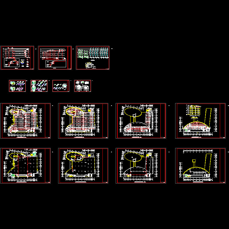 高层CAD图纸书城给排水及消防设计CAD图纸(dwg) - 1