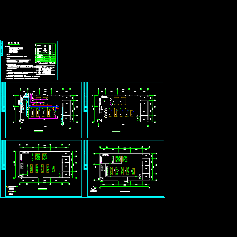 工业园地源热泵机房CAD详图纸 - 1