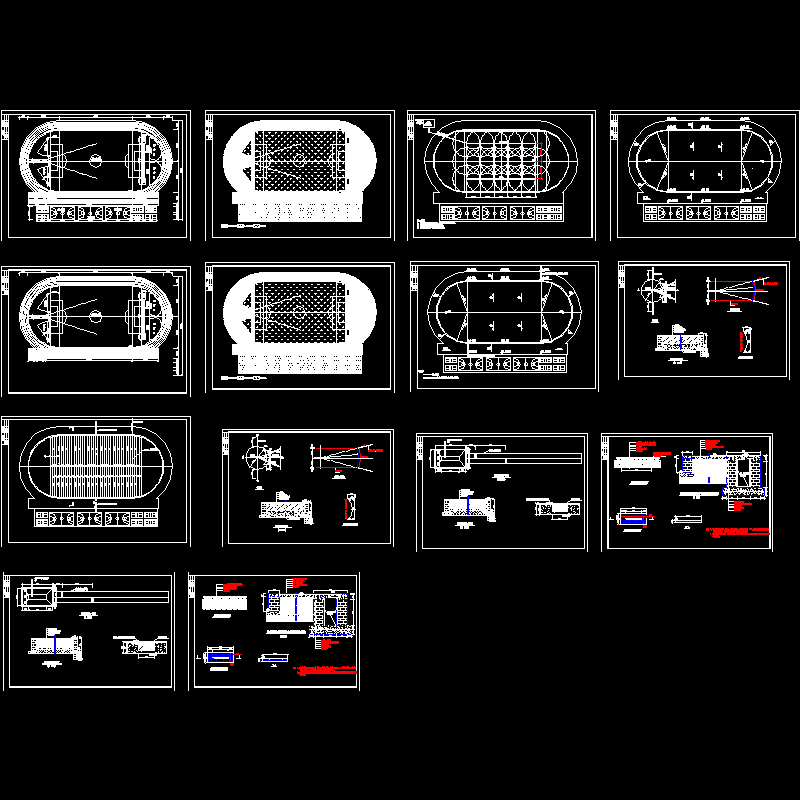 田径运动场全套施工CAD图纸（节点详图纸） - 1